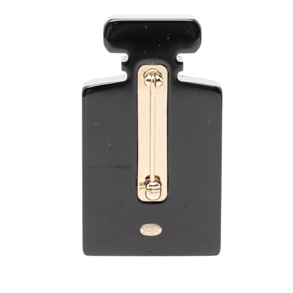 CHANEL Black Logo Brooch - Picture 2 of 4